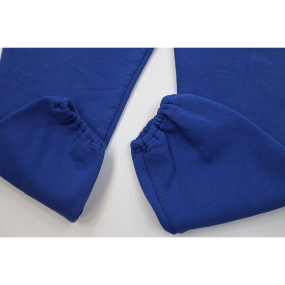 Vtg 90s Streetwear Mens XL Faded Blank Heavy Sweatpants Joggers Royal Blue USA - Picture 6 of 13